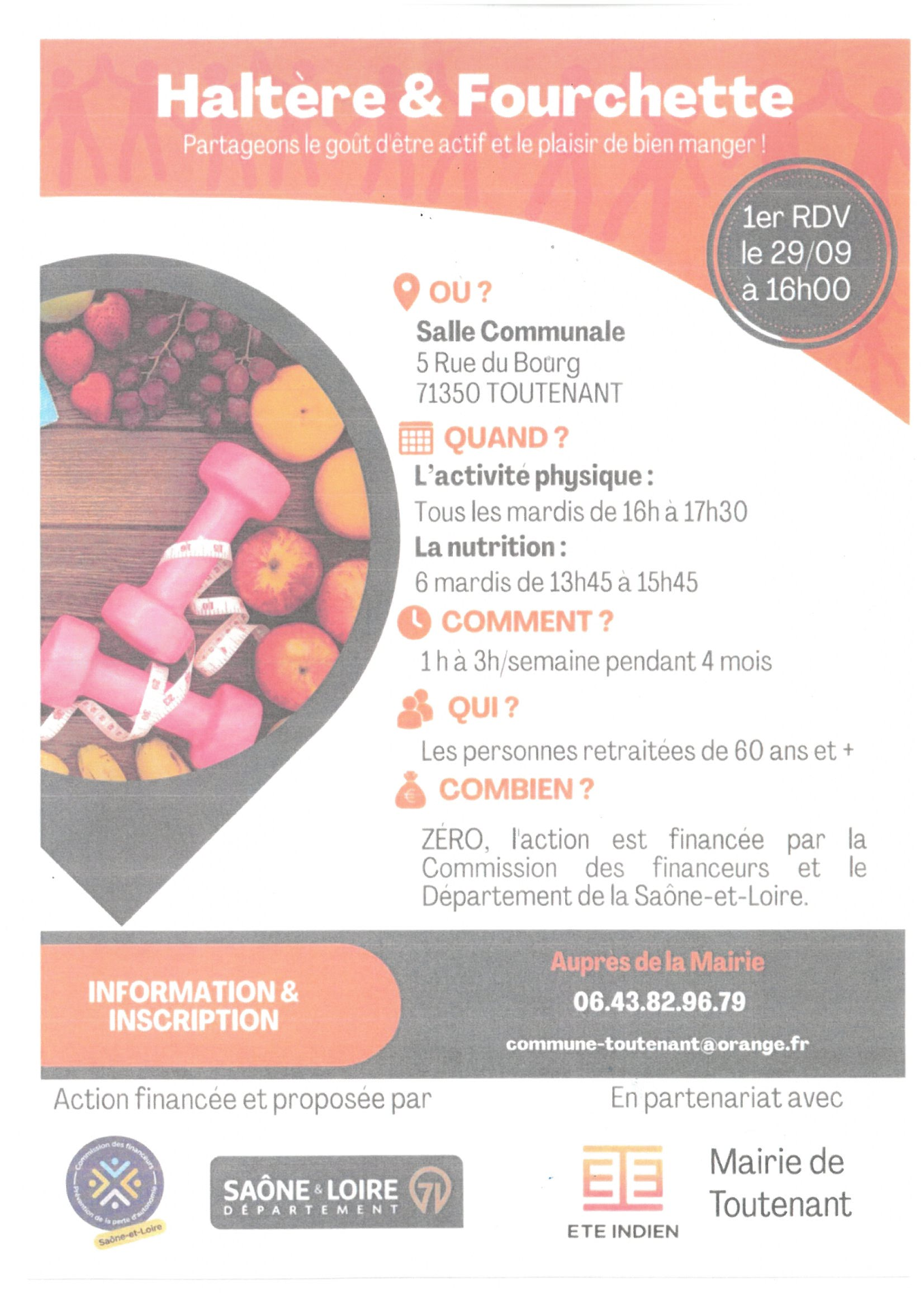 Ateliers Haltère et fourchette