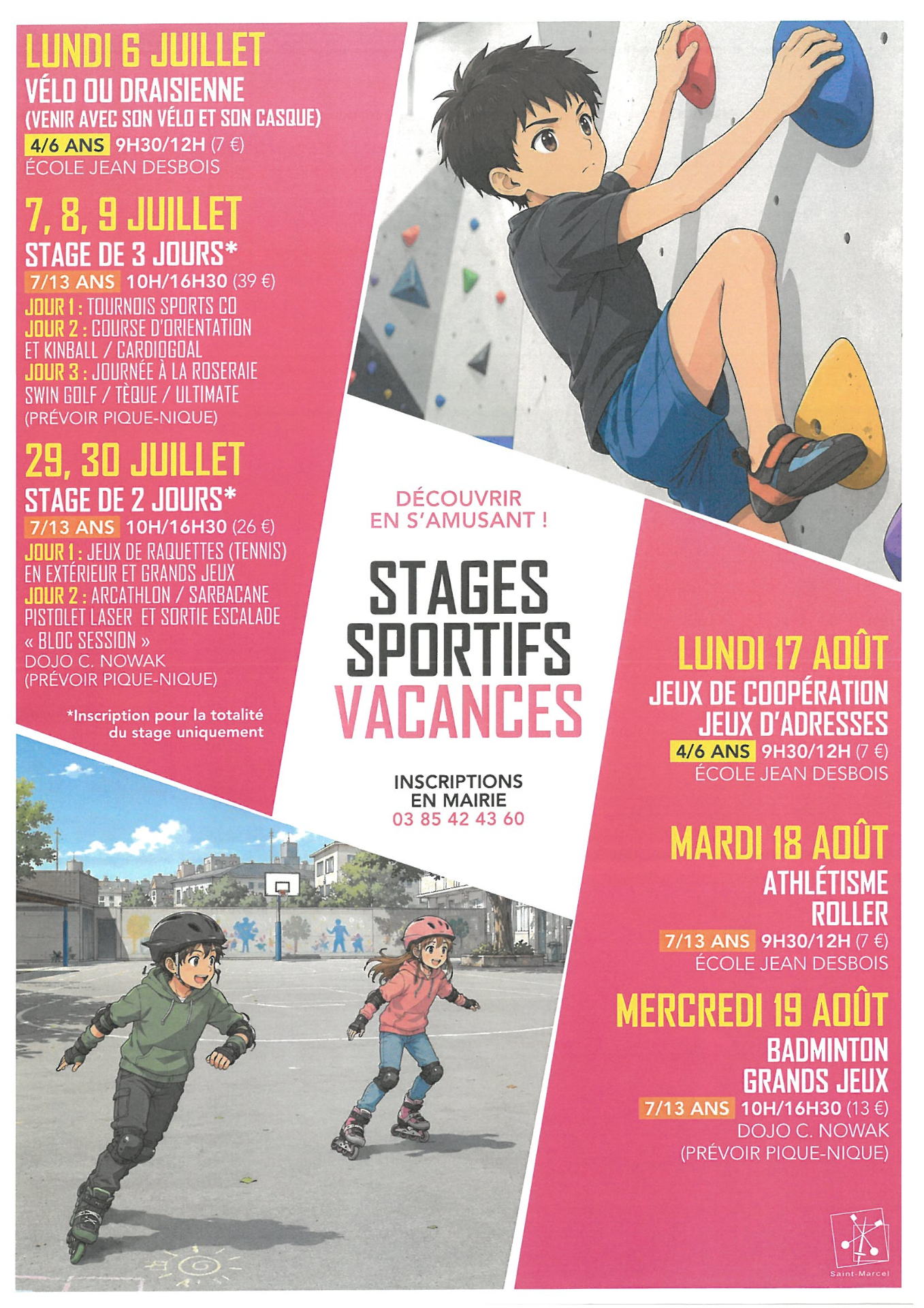 Stages sportifs jeunes